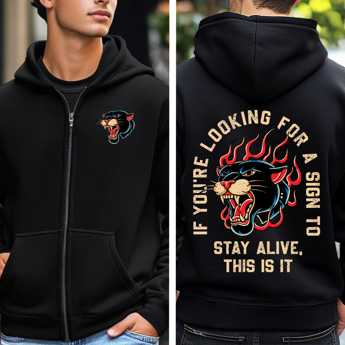 Your Sign to Stay Alive Zip Hoodie