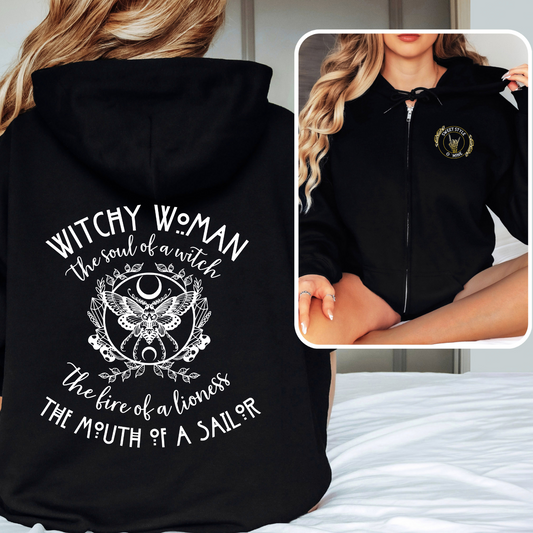 Witchy Woman Zip Hoodie