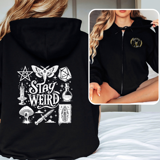Stay Weird Zip Hoodie